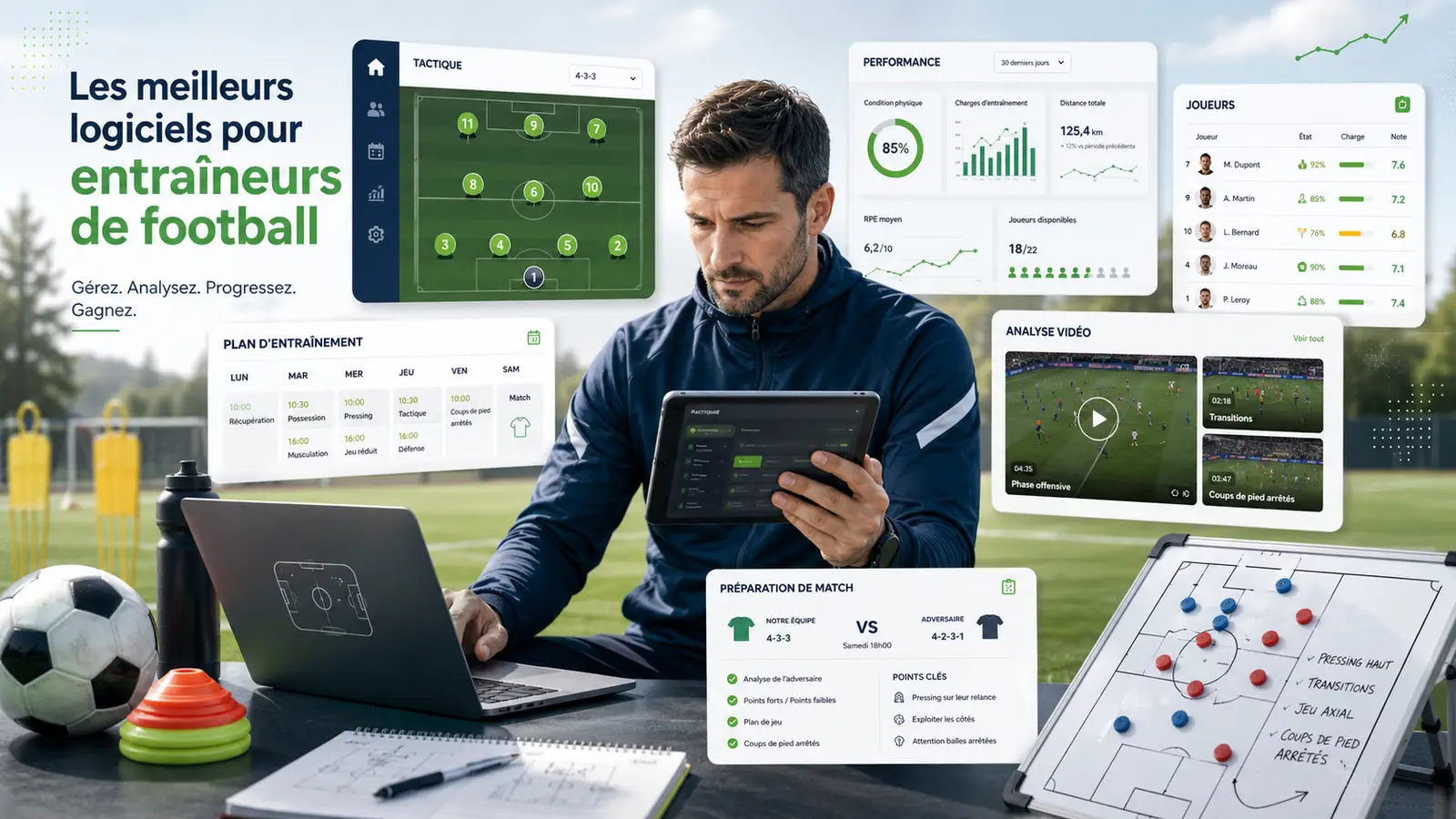 Les meilleurs logiciels pour coach de football en 2026